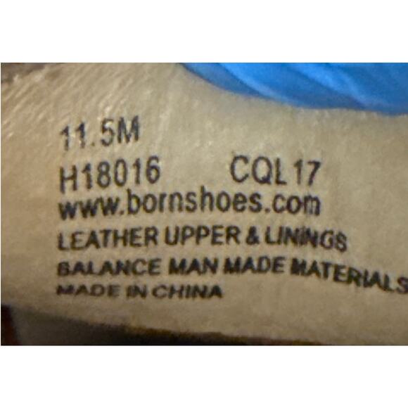 Born CQL17 Brown Leather Driving Loafers 11.5M Casual Comfort
